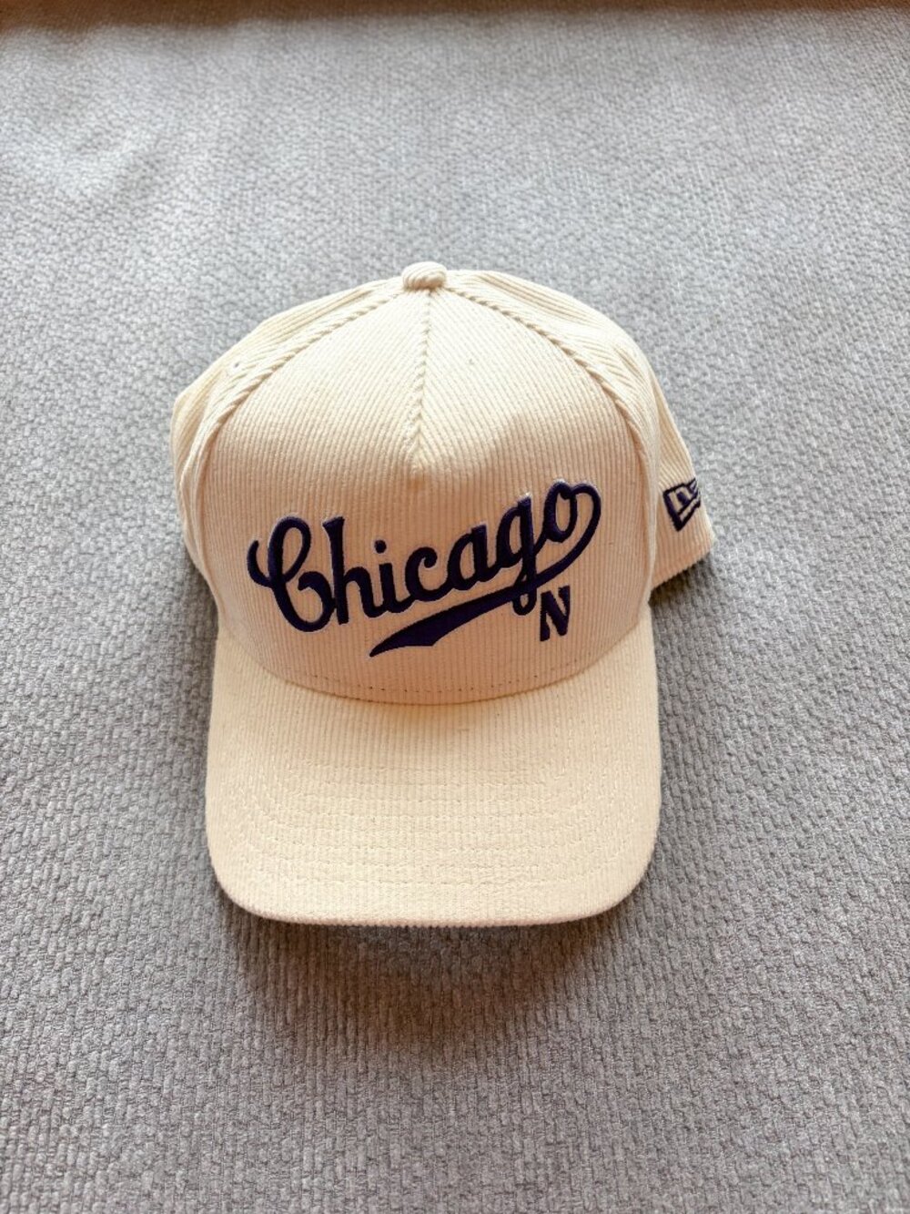 Chicago Cubs and Northwestern Ribbed Baseball Hat – Adjustabl